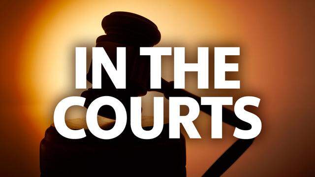 In the courts: Gavel silhouette